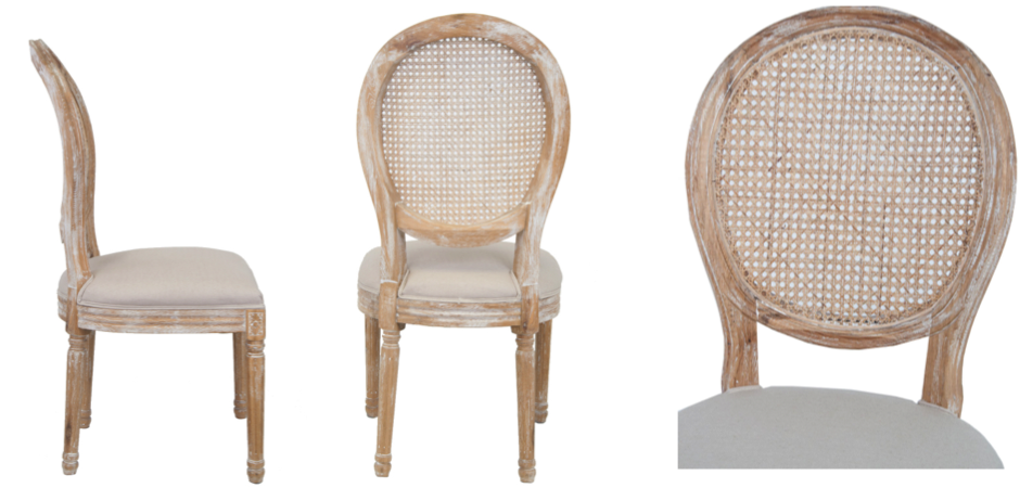 Стул French chairs Provence Beige Rattan 2 Chair