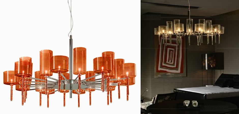 Люстра AXO Light Spillray lamps 20