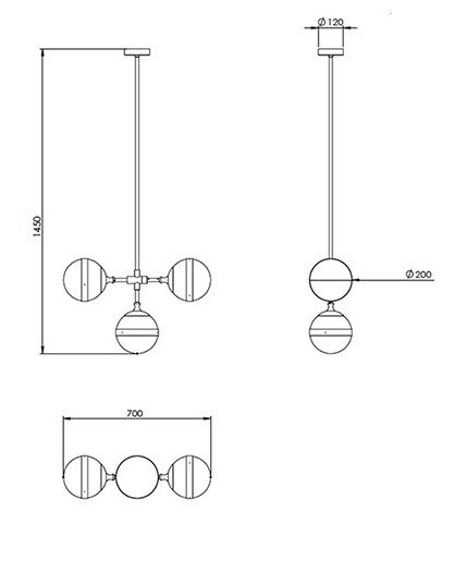 Люстра Peggy Futura lamp III Hangar Design