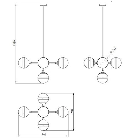 Люстра Peggy Futura lamp V Hangar Design