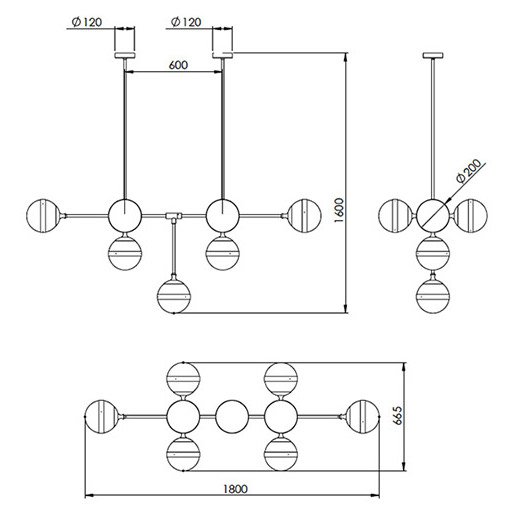 Люстра Peggy Futura suspension lamps Hangar Design