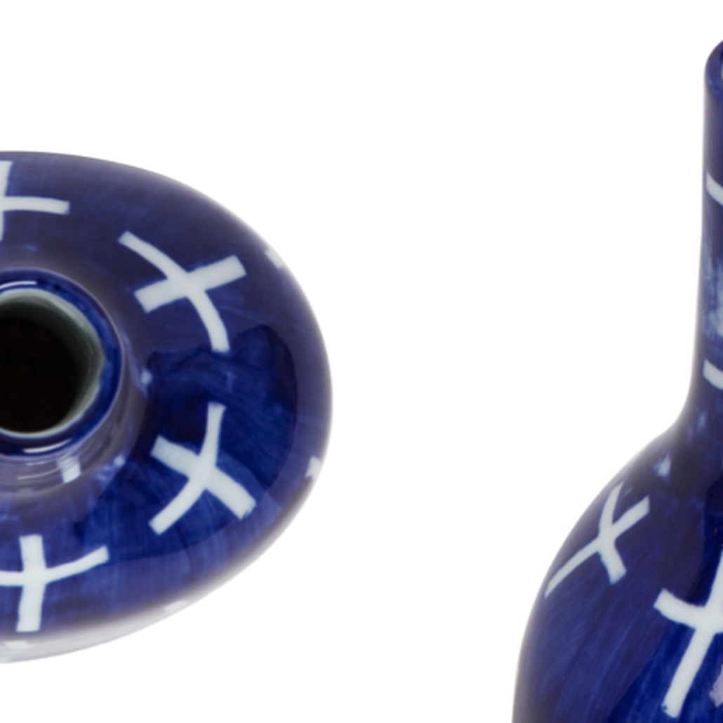 Ваза blue & white ornament Blue Bottle