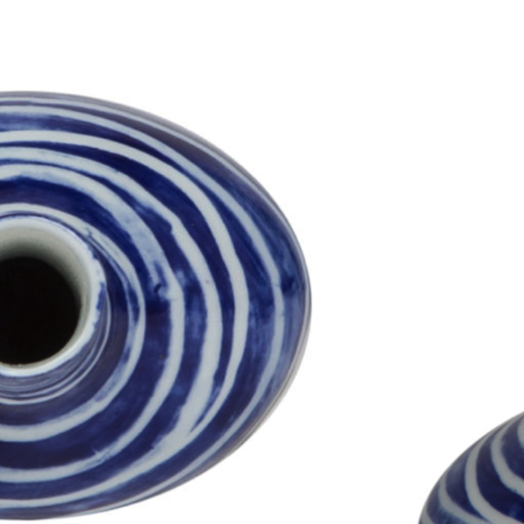 Ваза blue & white ornament Striped Bottle