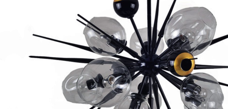 Люстра Boom Bubble Black 10 плафонов