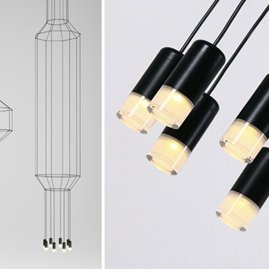 Vibia Wireflow Free-Form 0347 pendant lamp