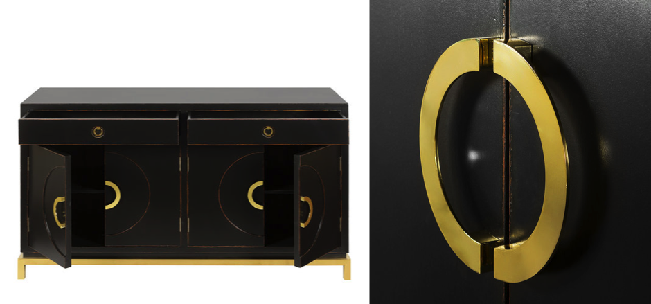 Комод в стиле Шинуазри China Comod Black Черный