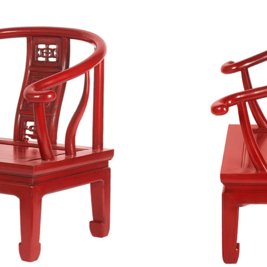 Кресло для медитации Chinese Armchair Red