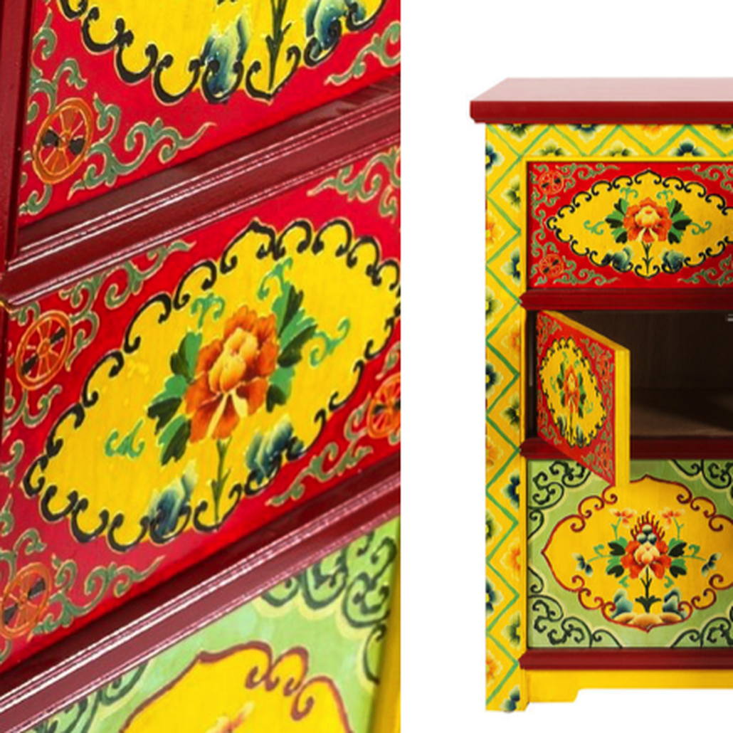 Комод в китайском стиле Chinese Multicolor