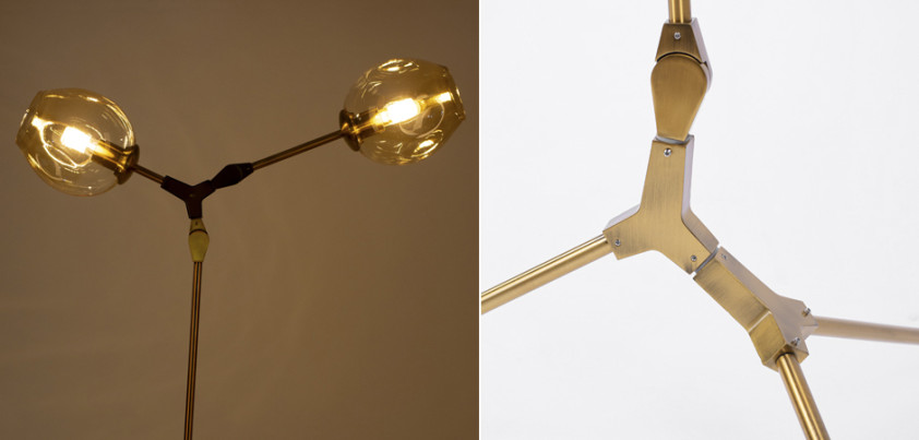 Торшер Сrumpled Glass Bubble