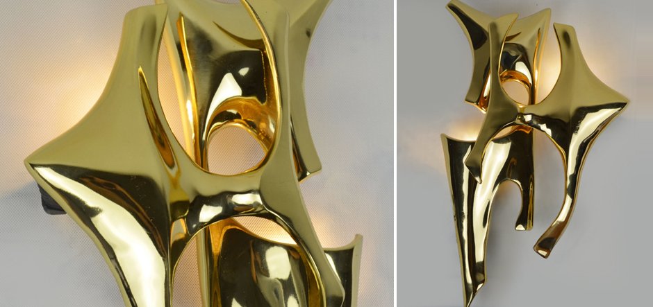 Бра Signed Wall Light by Fred Brouard