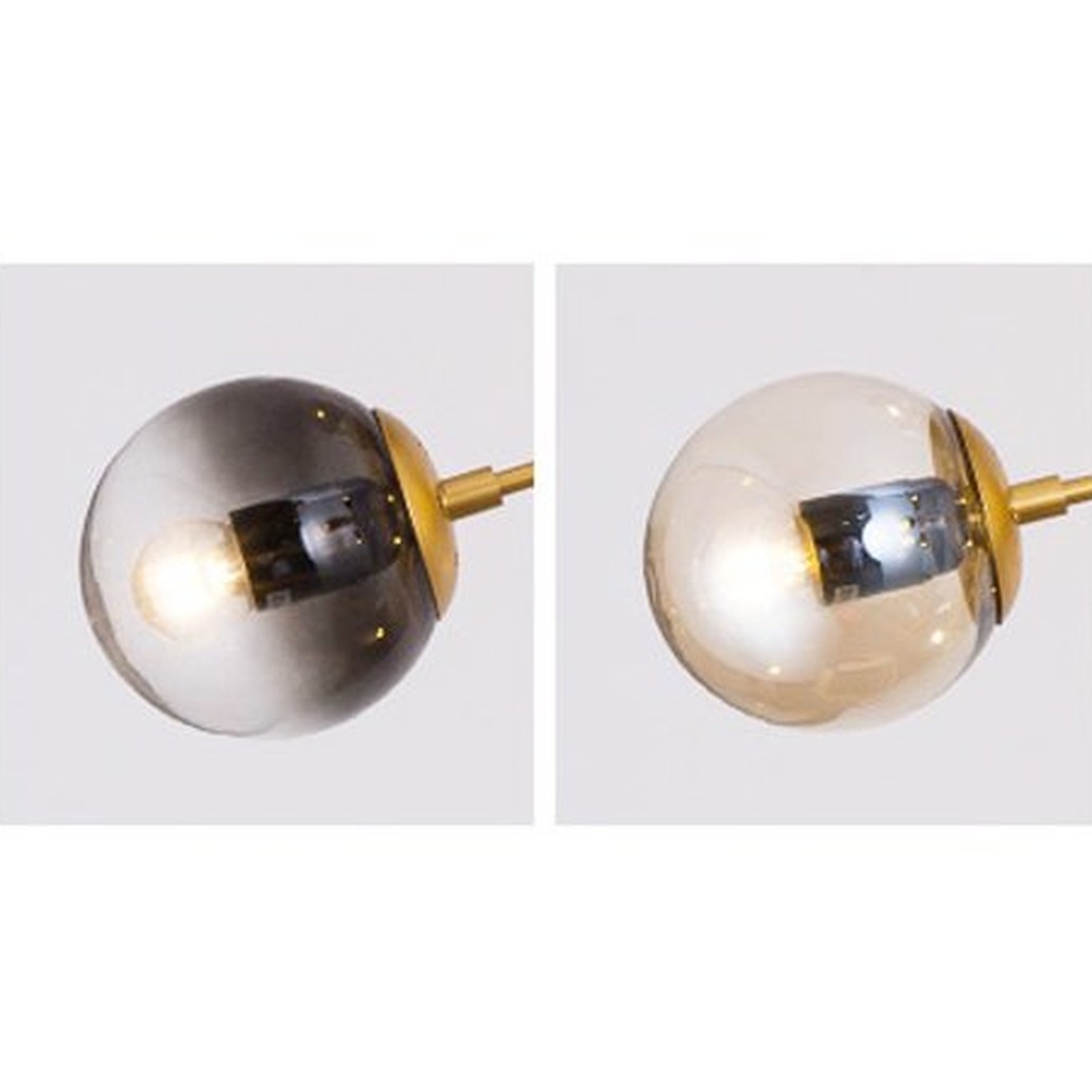 Люстра Modo Chandelier Globes Blue Ambre Gold