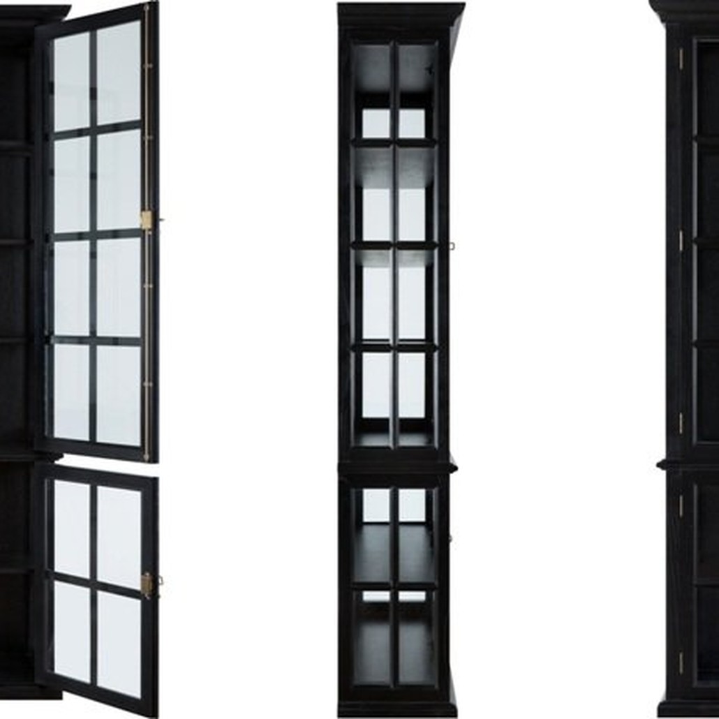 Шкаф-витрина French black