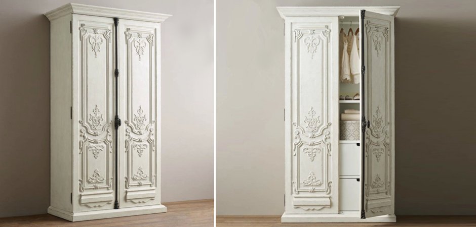 Шкаф French Distressed White