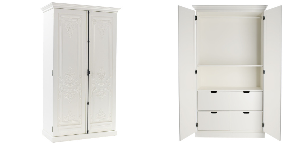 Шкаф French Distressed White