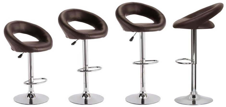 Барный стул Ring Dark Brown