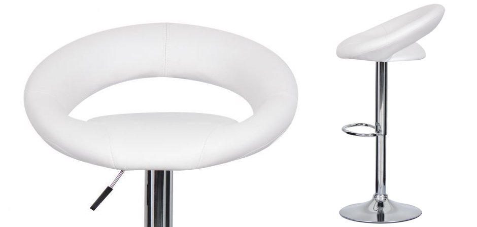 Барный стул Ring Dark White