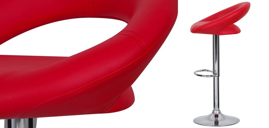 Барный стул Ring Dark Red