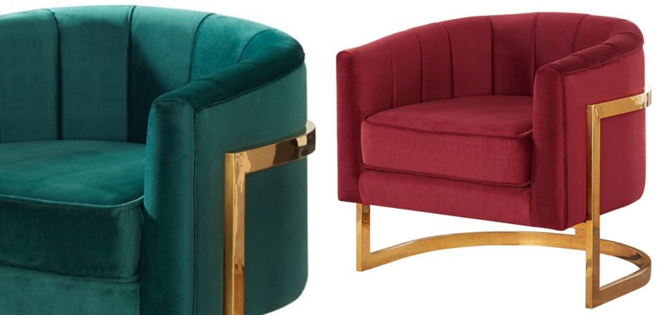 Кресло Accent Velvet chair