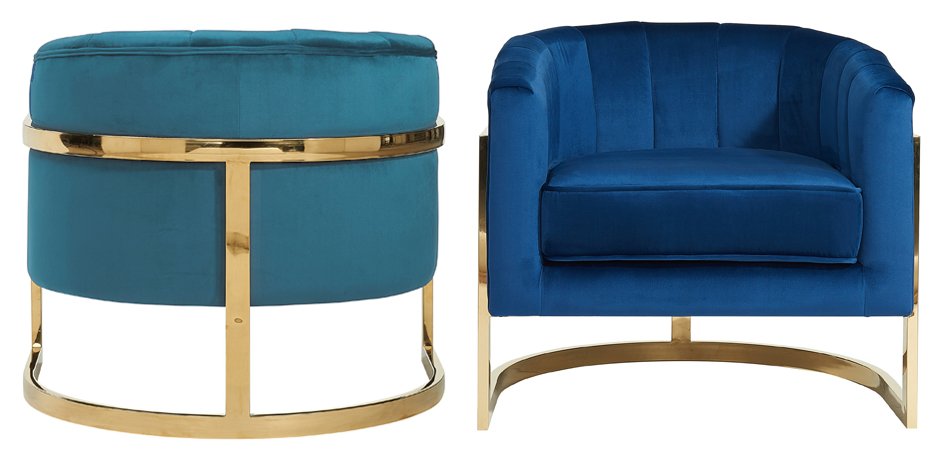 Кресло Accent Velvet chair