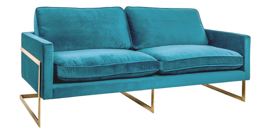 Диван бархатный Accent Velvet Sofa