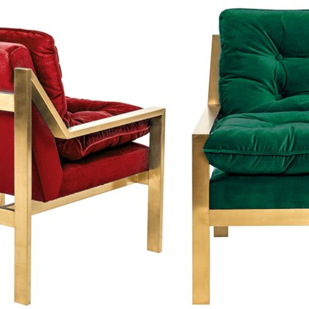 Кресло Accent Velvet Armchair