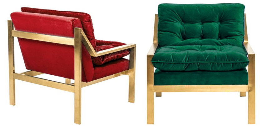 Кресло Accent Velvet Armchair