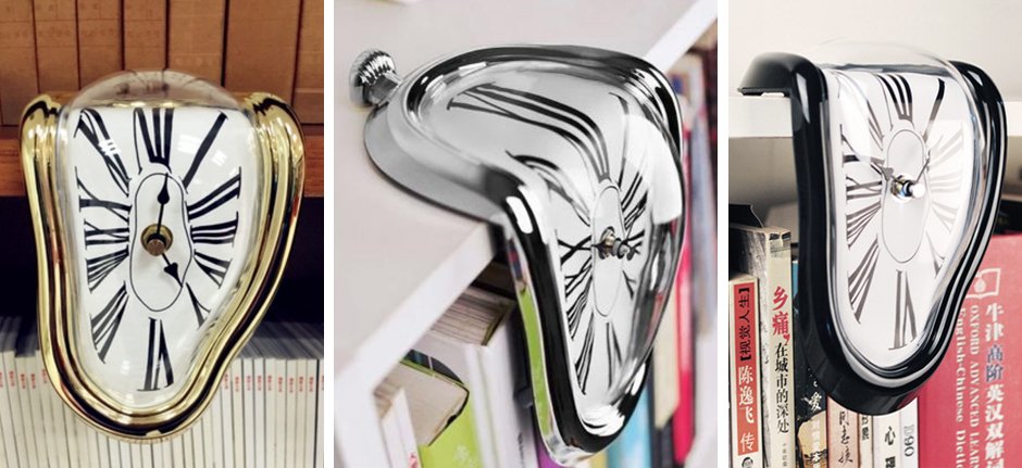 Часы Salvador Dali Soft Clock black