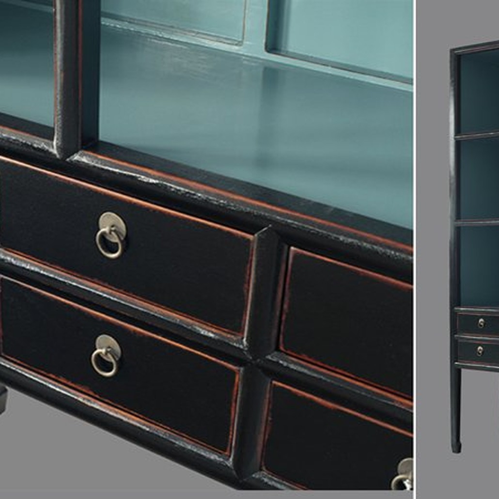Стеллаж Сhinoise black and blue