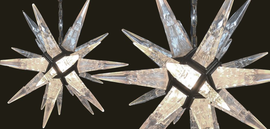 C. J. Weinstein Rock Сrystal Star Chandelier
