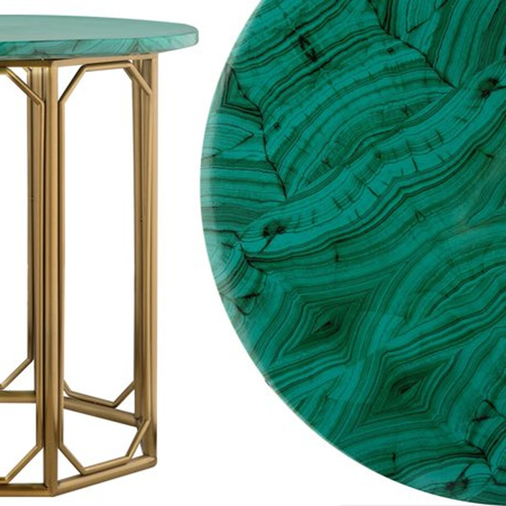 Malachite Modern Side Tables