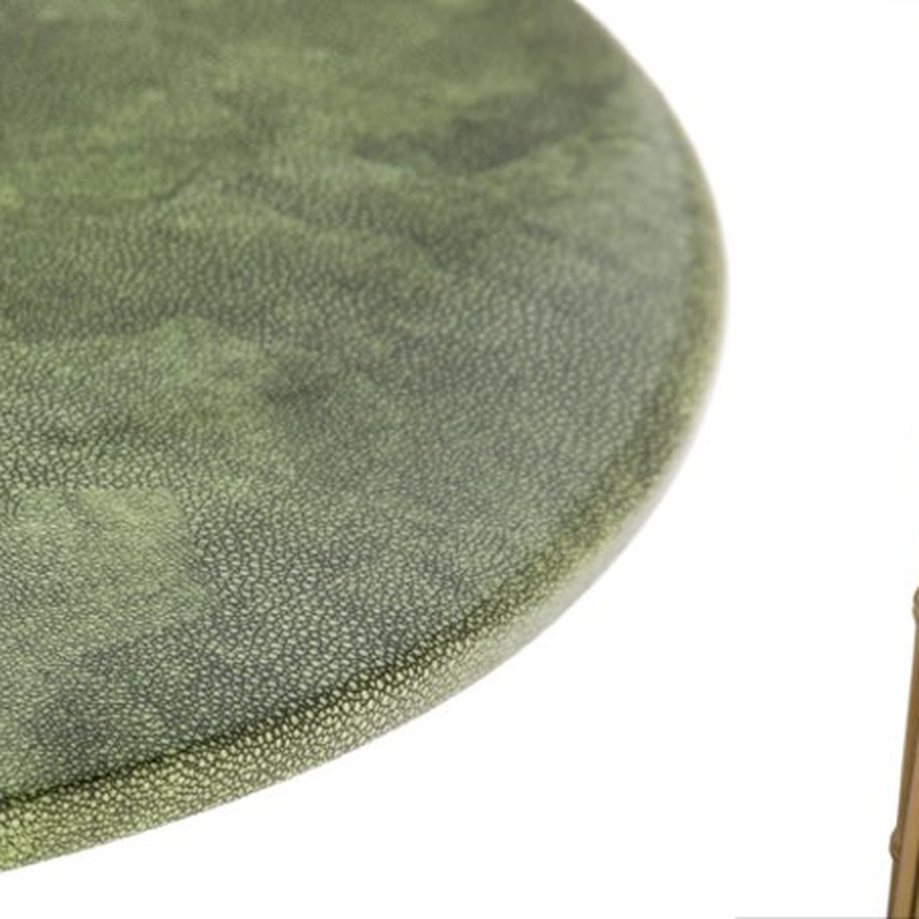 Green Stingray Skin Side Tables