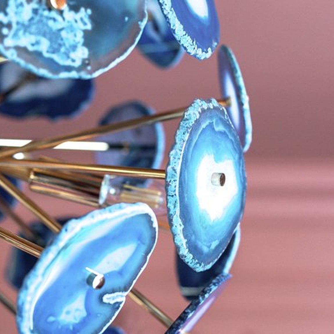 Люстра BRANQUINHO CHANDELIER AGATE blue