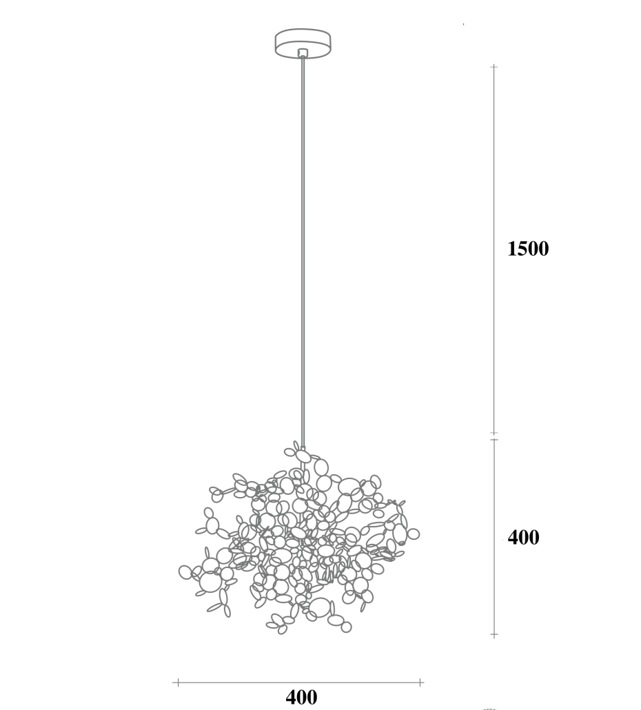 Люстра Terzani Argent Suspension Pendant lamp 40