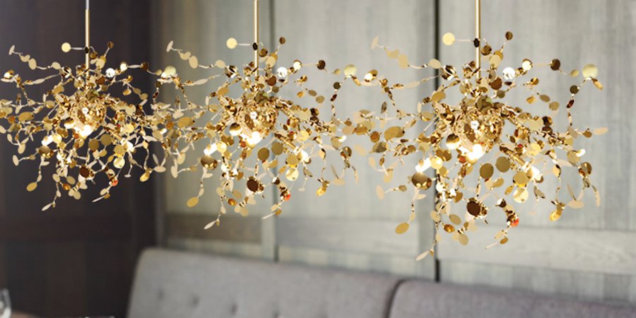 Люстра Terzani Argent Suspension Pendant lamp 40 Gold