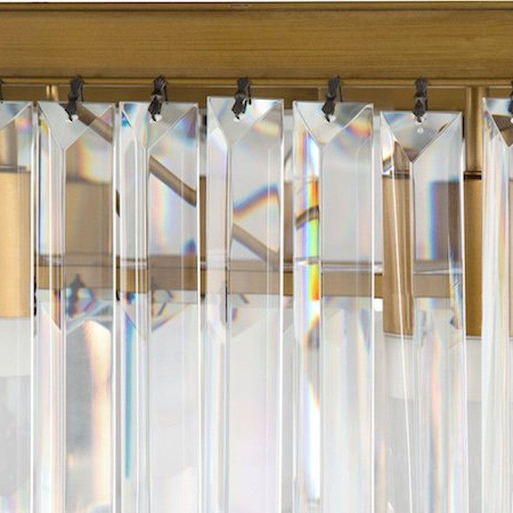 Люстра Odeon Clear Gold Square Chandelier