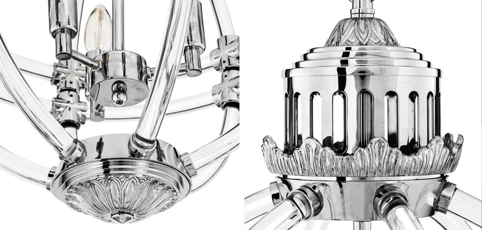 Люстра Eichholtz Chandelier Impero Silver