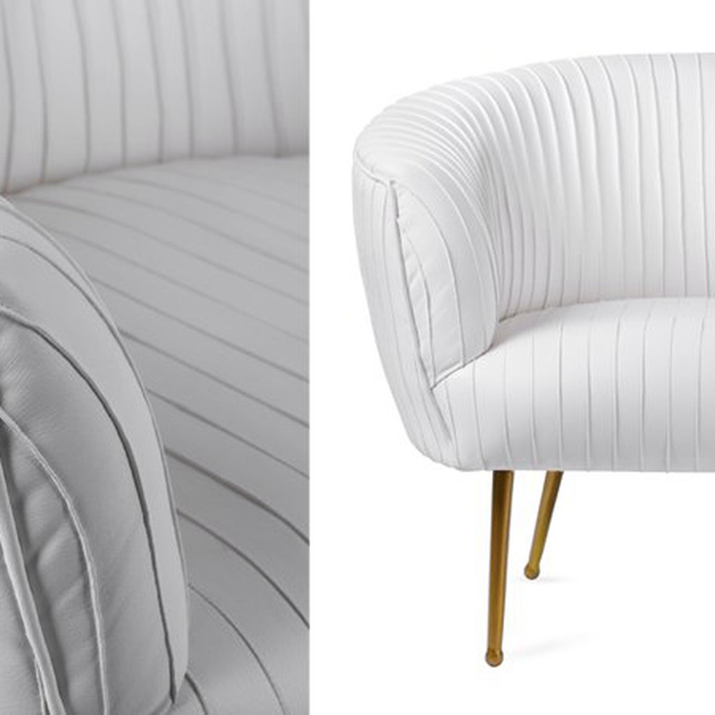 Кресло Kelly Wearstler SOUFFLE CHAIR - RUCHED Milk