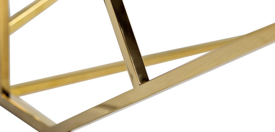 Кофейный стол Serene Furnishing Gold Clear Glass Top coffee table