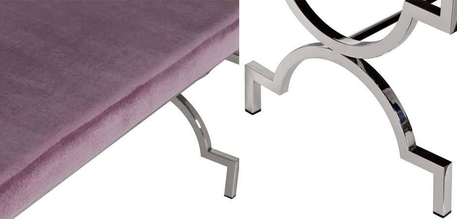 Банкетка Neoclassic Ornament Silver