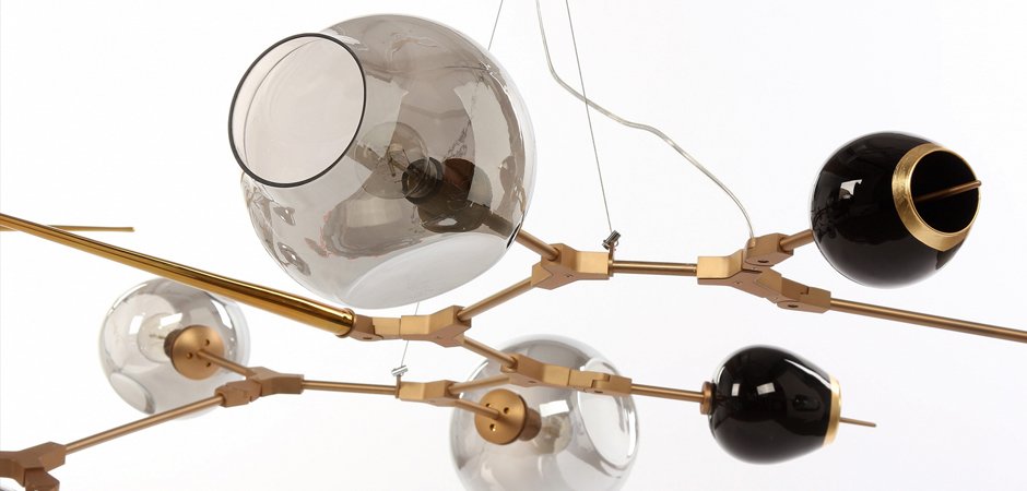 ЛЮСТРА Chandelier bubbles and thorns 6 плафонов