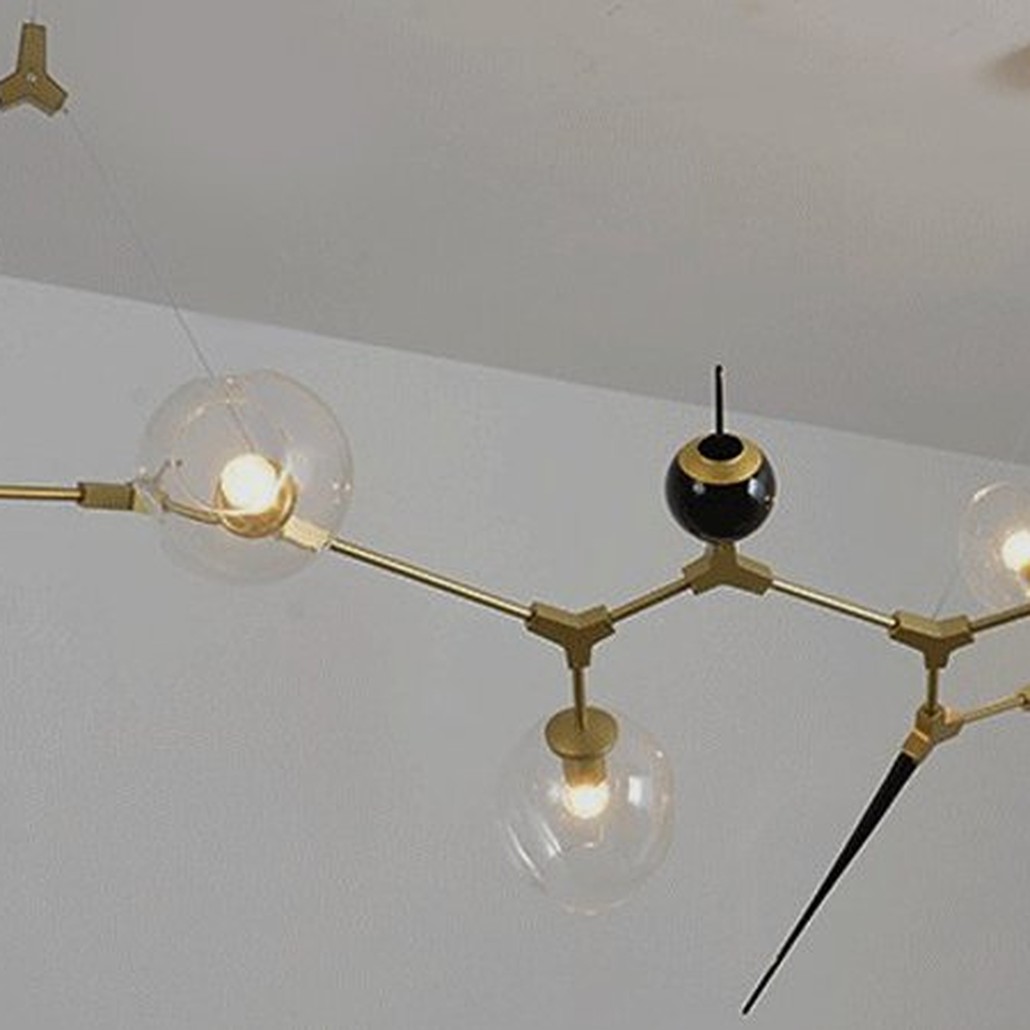 ЛЮСТРА Chandelier bubbles and thorns 6 плафонов