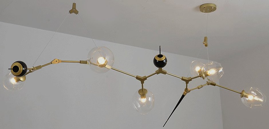 ЛЮСТРА Chandelier bubbles and thorns 6 плафонов