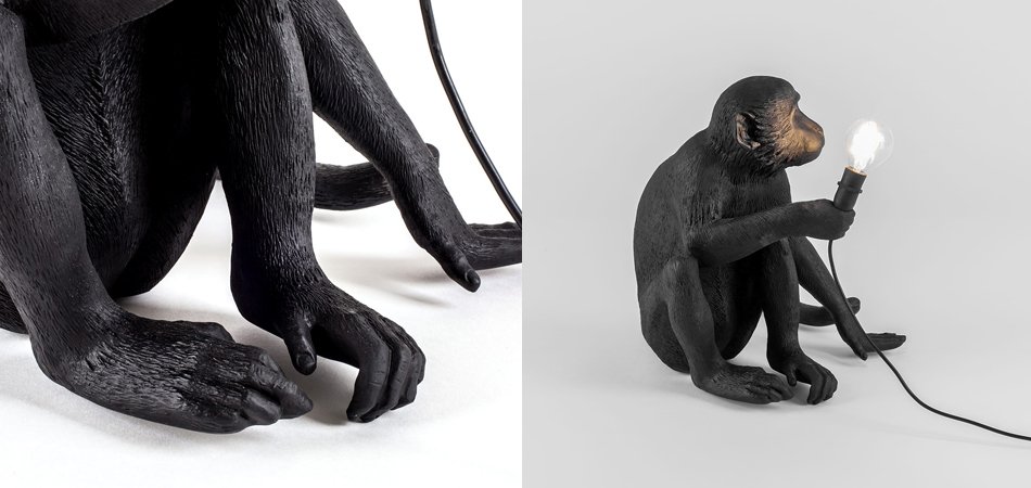 Настольная Лампа SELETTI MONKEY LAMP SITTING VERSION