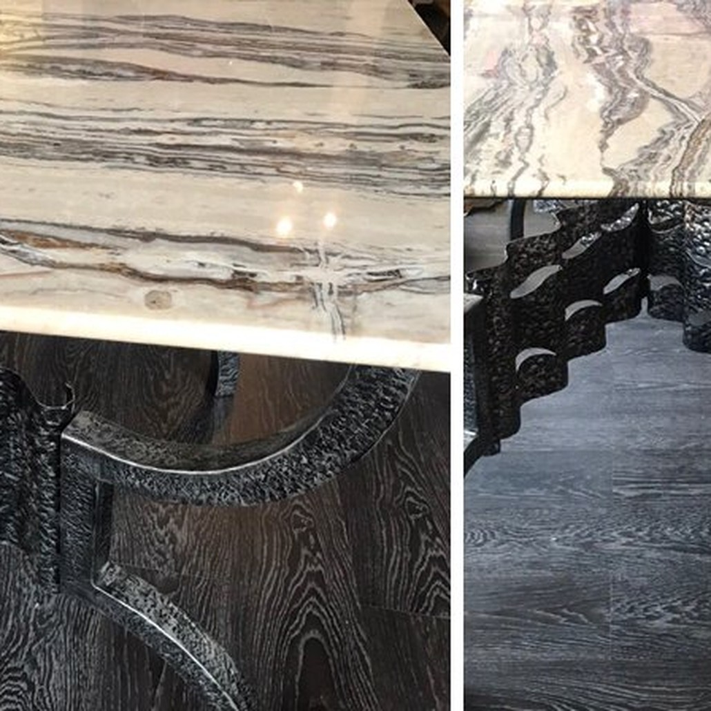 Дизайнерский обеденный стол Travertine
