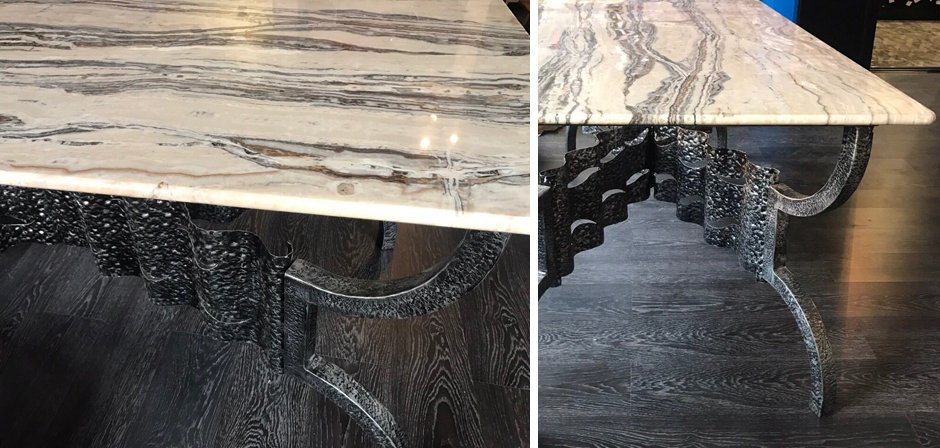 Дизайнерский обеденный стол Travertine