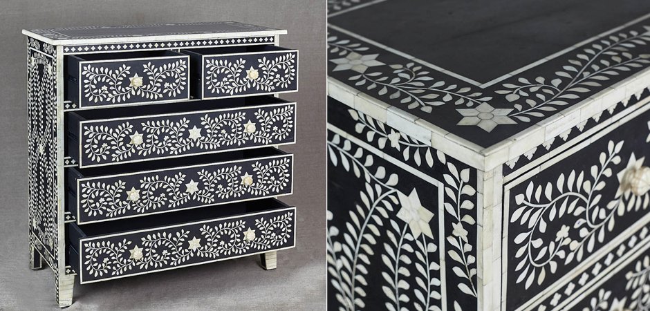 Комод Inlaid Bone Stars