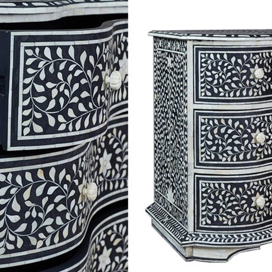 Комод Inlaid Bone Stars And Waves