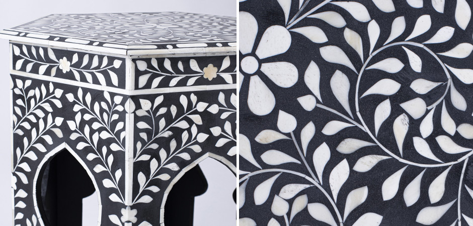 Табурет Inlaid Bone East