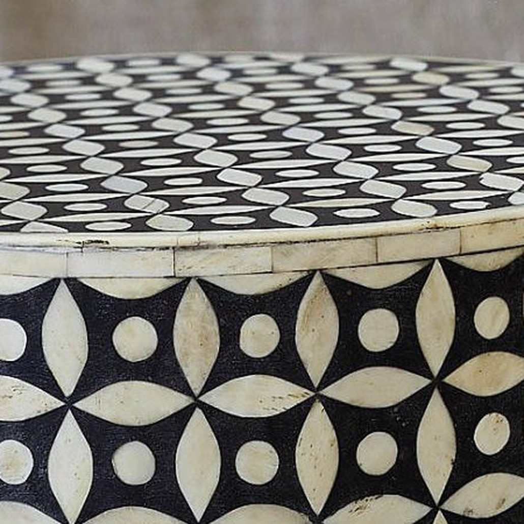 Табурет Inlaid Bone Geometry