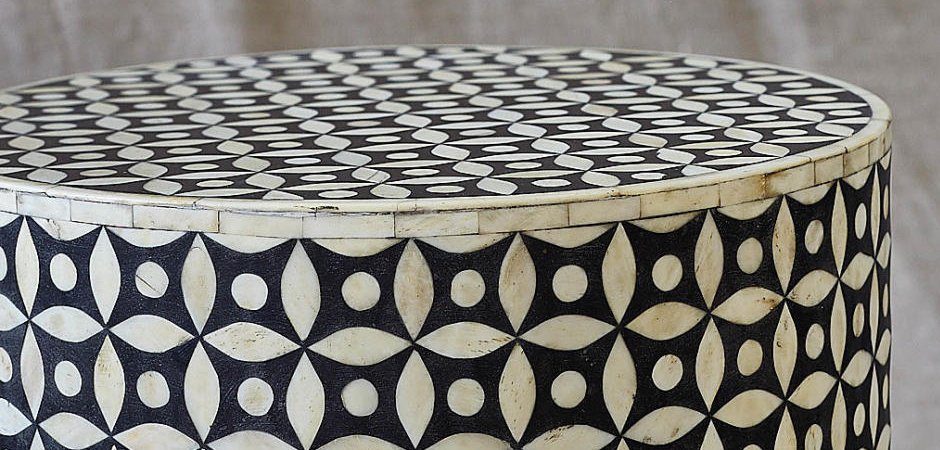 Табурет Inlaid Bone Geometry